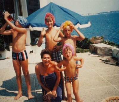 With Giuseppe, 1976