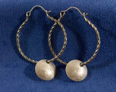 Silver Silver Hoop Earrings