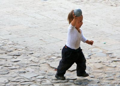 Mexico -- this little fellow entertained himself with the ball
