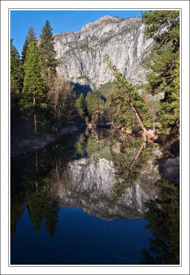 Feb 2007  Reflections in Merced River from Sentinal Bridge
