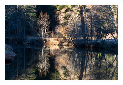 Feb 2007  Reflections in Merced River from Sentinal Bridge 2