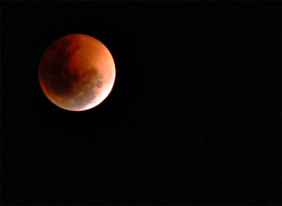 One fleeting night of disappearing clouds and a total eclipse spectacle
