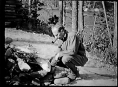 Samuel D. Bell at Kidney Pond, ME (frame from 16mm film)