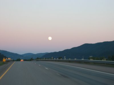 driving through montana