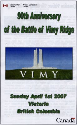 Vimy Ridge 90th Anniversary (2007)