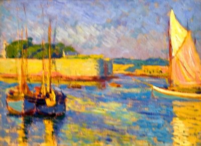 The Port at Concarneau II, oil on canvas, 1908