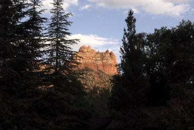 The famous Sedona Mountains from LAuberge