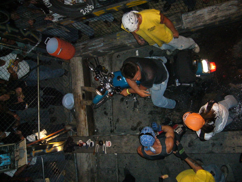 Burnout pit at the Full Throttle Saloon