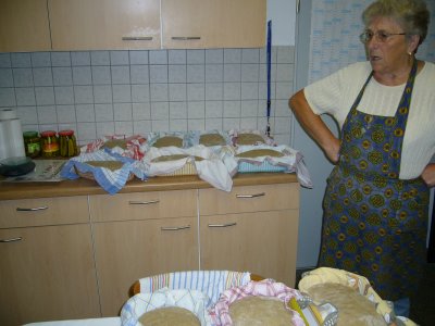 Oma in the kitchen