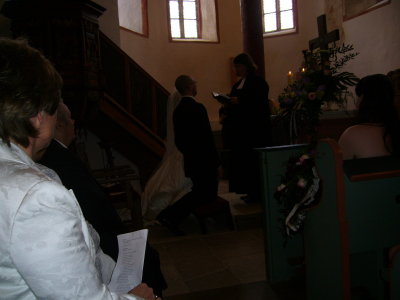 At the alter