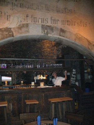 The bar in Burg Gleiberg
