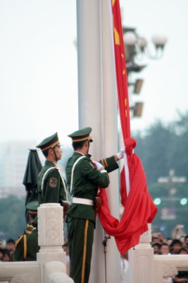 lowering the flag at sunset.jpg