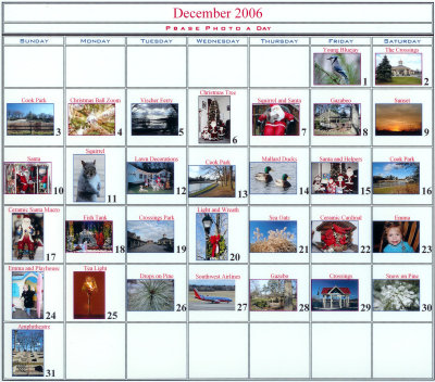 December PaD Calendar