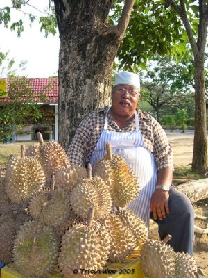 Durian Vendor, Penang