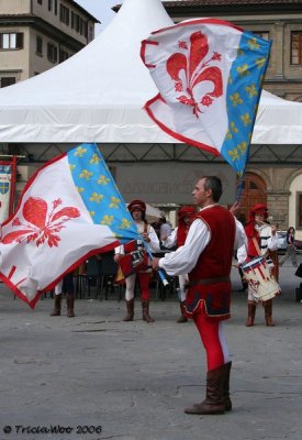 Flag throwing (Sbandieratori), Florence