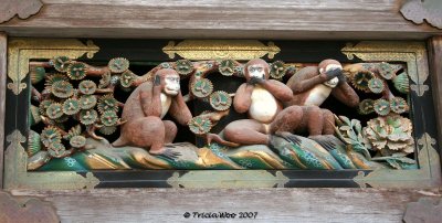 Three monkeys, Toshogu Nikko