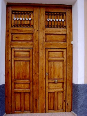 Two Doors in a Big Door