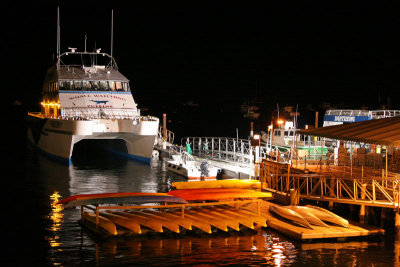 USA_ME_Bar Harbor quai de nuit