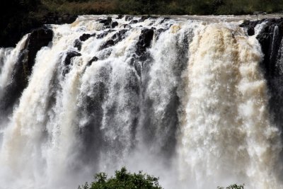 Blue Nile Falls, still impressive even with most water now diverted to a hydroelectric plant