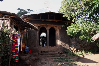 Entrance to Ura Kidane Meret Church, Zege Peninsula, near Bahir Dar