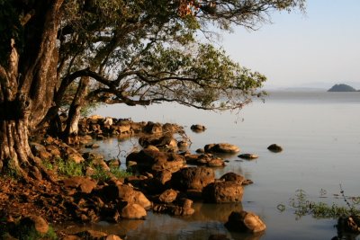 Shoreline of Lake Tana on the Zege Peninsula