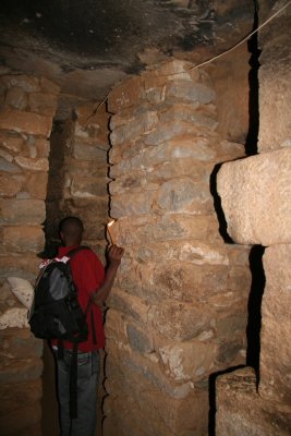 Inside the tomb of King Kaleb, dating back to the 6th century A.D.