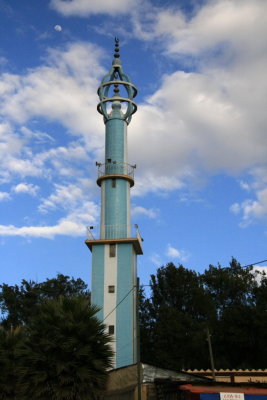 The minaret of a mosque in Addis