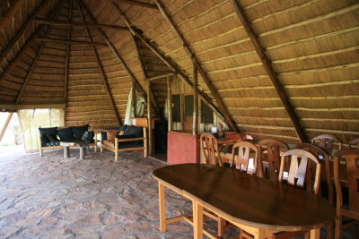 The dining area for visitors to the Island
