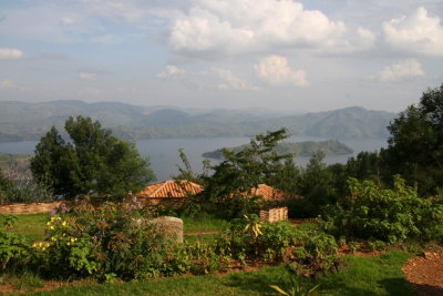 Spectacular view from the Volcanoes Virunga Lodge