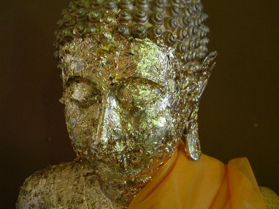 Buddha Encrusted with Gold Leaf