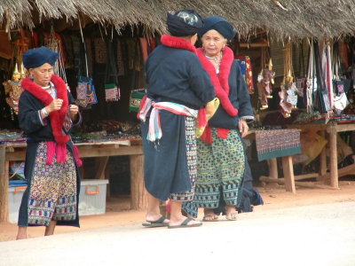 Women Dressed in Hil Tribe Clothing