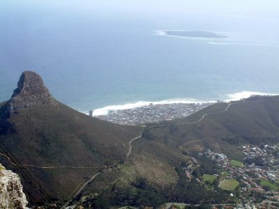 View of Lion's Head from Table Mountain