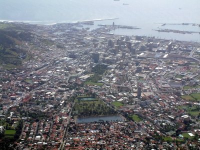 Cape Town as seen from Table Mountain