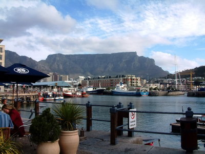 V&A Waterfront with Table Mountain in the background