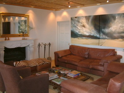 Reading room at Les Cascades