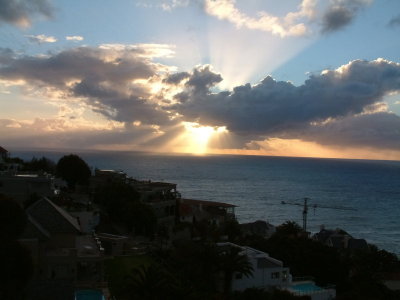Sunset from Les Cascades