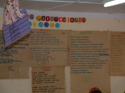 Lessons in Quechua -- School in the Town on Willoq