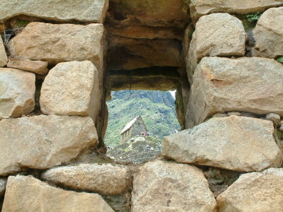 The guard house of Machu Picchu