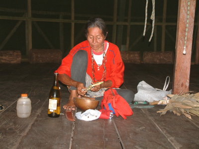 A shaman cooks up a brew