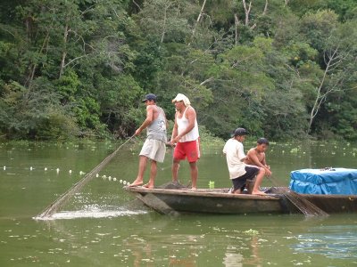 Fishermen on the Amazon