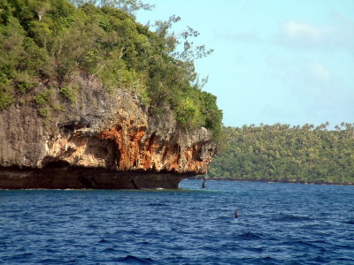 The islands of Vavau are limestone and covered with vegetation