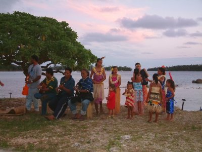Dancing at the Tongan Feast