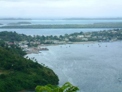 View of Neiafu from atop Mt. Talau