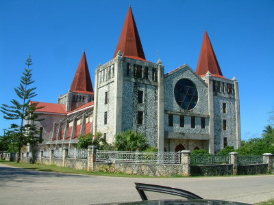 An unusual church in Tongatapu