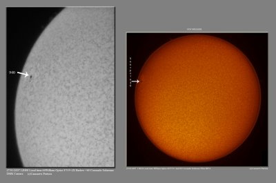 Sun mozaiek with 60 Coronado Solarmax filter
