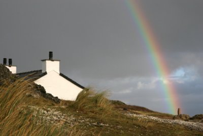 Rainbow Llanddwyn Anglesey.