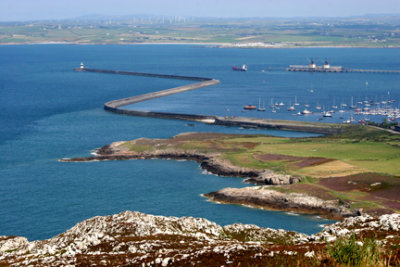 Breakwater at Holyhead North Wales.