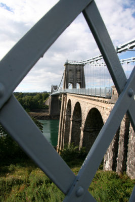 Pont Menai Menai bridge North Wales.