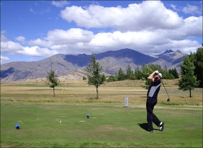 Phil practicing at Millbrook 10th