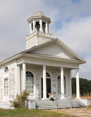 Abandoned church in Virginia village